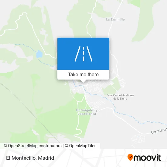 El Montecillo map
