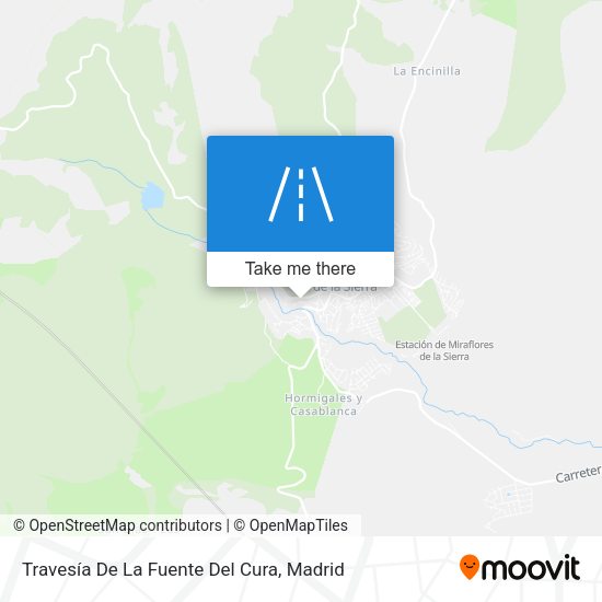 Travesía De La Fuente Del Cura map