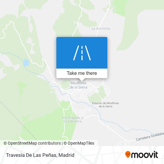 Travesía De Las Peñas map