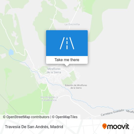 Travesía De San Andrés map