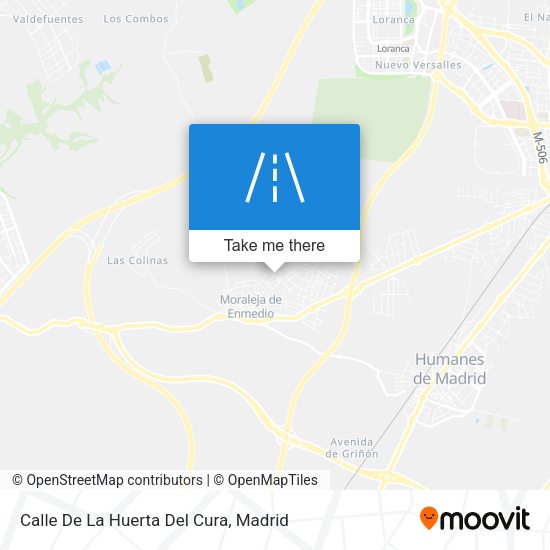 Calle De La Huerta Del Cura map