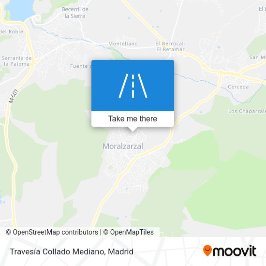 Travesía Collado Mediano map