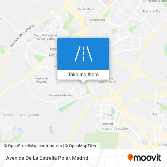 mapa Avenida De La Estrella Polar