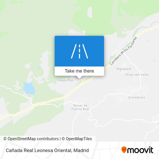 Cañada Real Leonesa Oriental map
