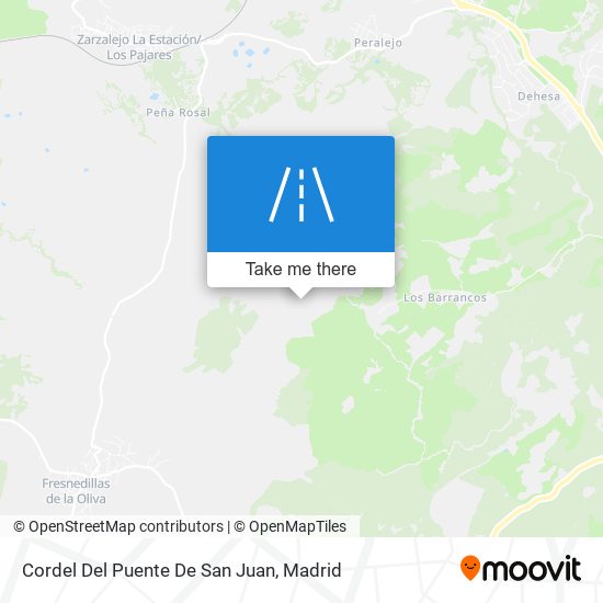 Cordel Del Puente De San Juan map