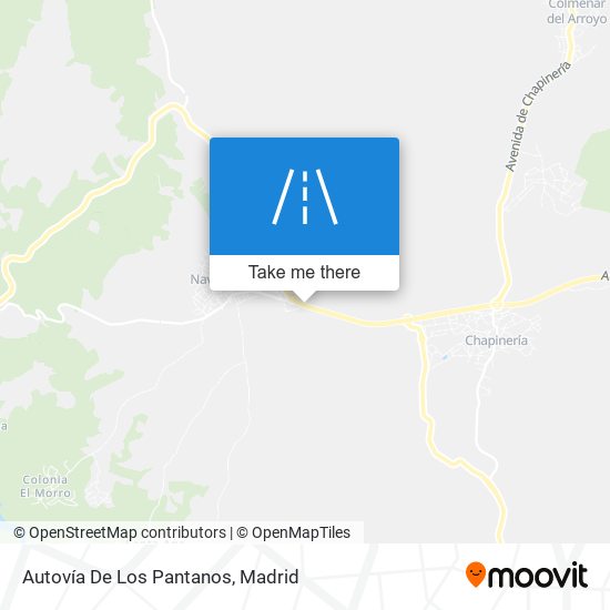 Autovía De Los Pantanos map