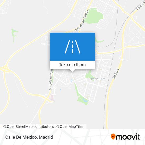 Calle De México map