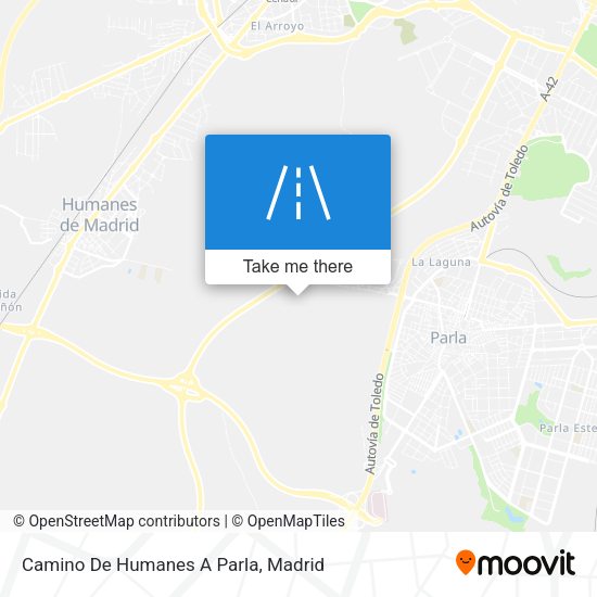 Camino De Humanes A Parla map
