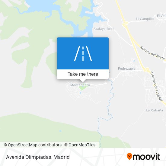Avenida Olimpiadas map