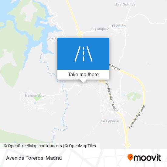 mapa Avenida Toreros