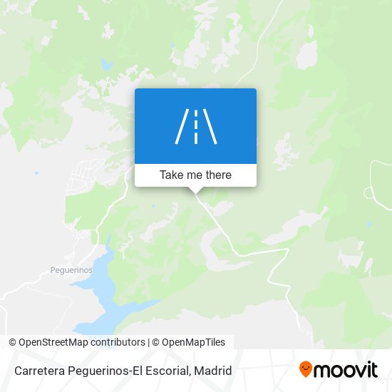 Carretera Peguerinos-El Escorial map
