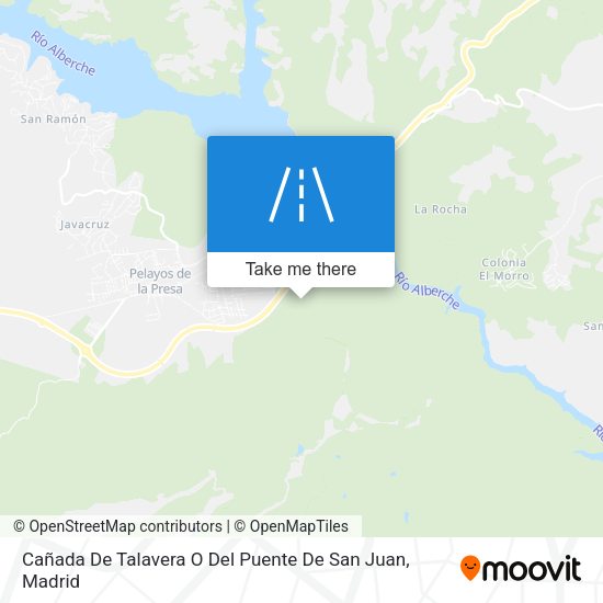 Cañada De Talavera O Del Puente De San Juan map