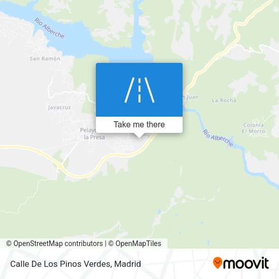 Calle De Los Pinos Verdes map