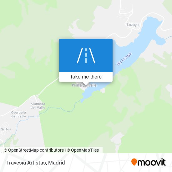 Travesía Artistas map