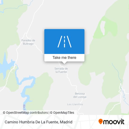 Camino Humbria De La Fuente map