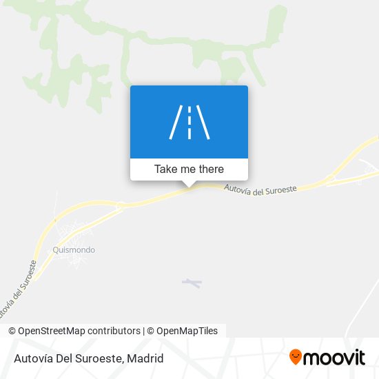 Autovía Del Suroeste map