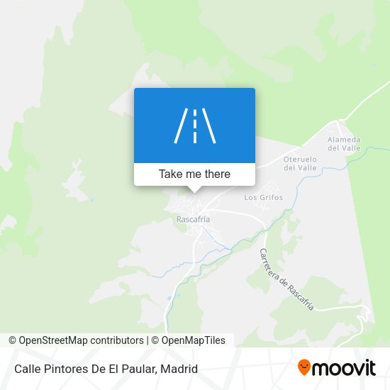 Calle Pintores De El Paular map