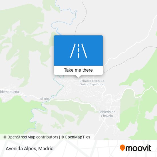 Avenida Alpes map
