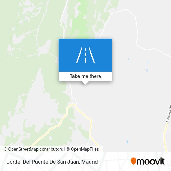 Cordel Del Puente De San Juan map