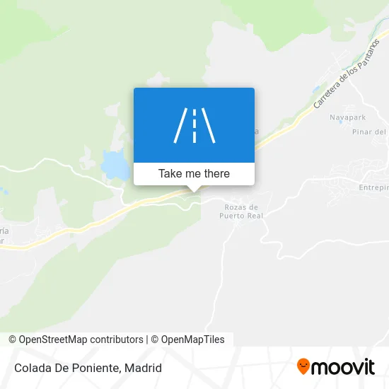 Colada De Poniente map