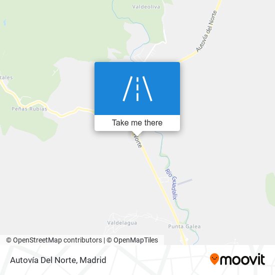 Autovía Del Norte map