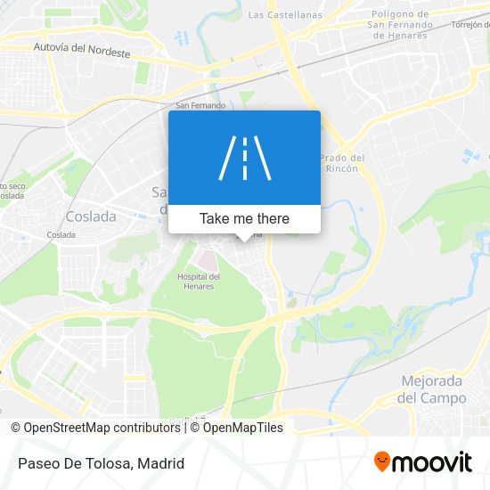 Paseo De Tolosa map