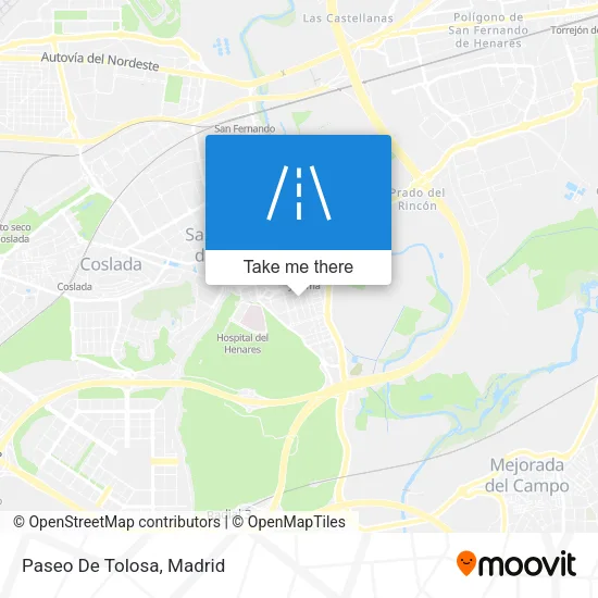 Paseo De Tolosa map
