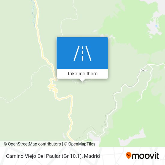 Camino Viejo Del Paular (Gr 10.1) map