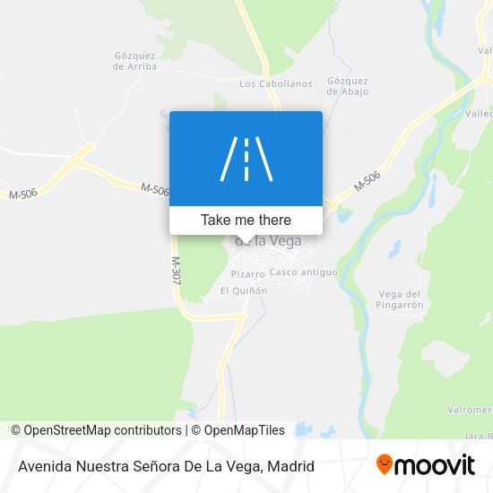 Avenida Nuestra Señora De La Vega map