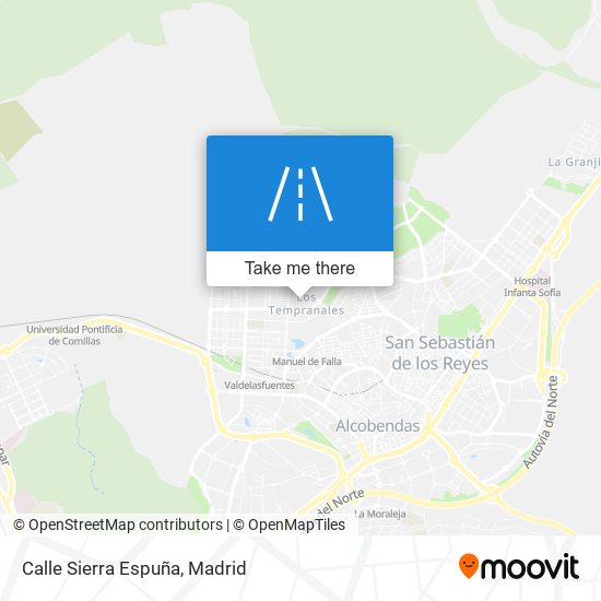 Calle Sierra Espuña map