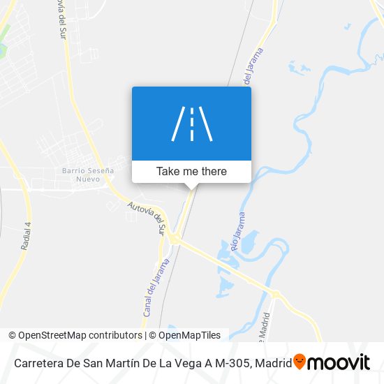 mapa Carretera De San Martín De La Vega A M-305