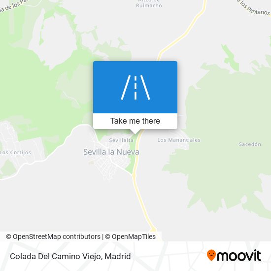 Colada Del Camino Viejo map