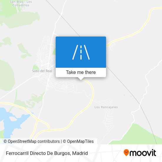 Ferrocarril Directo De Burgos map