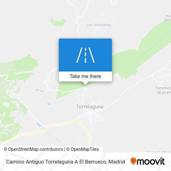 Camino Antiguo Torrelaguna A El Berrueco map
