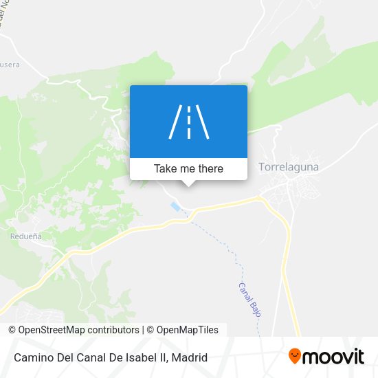 Camino Del Canal De Isabel II map