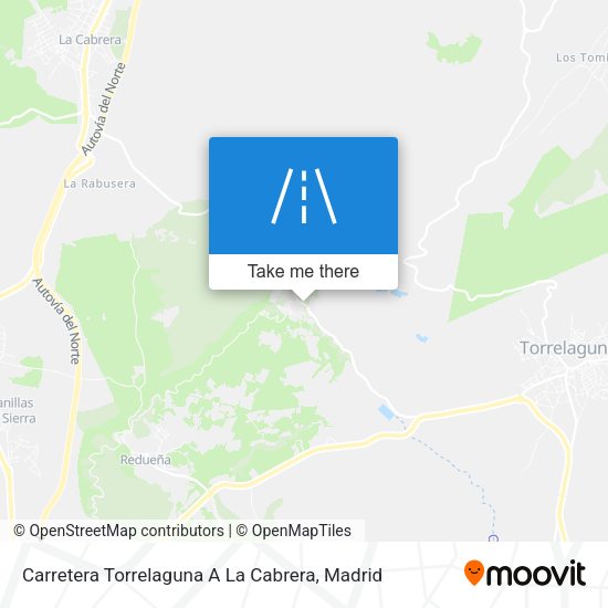 Carretera Torrelaguna A La Cabrera map
