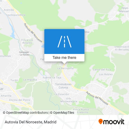 mapa Autovía Del Noroeste