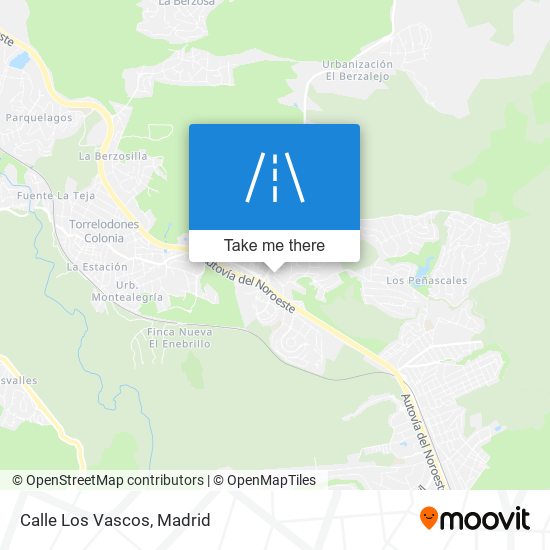 Calle Los Vascos map