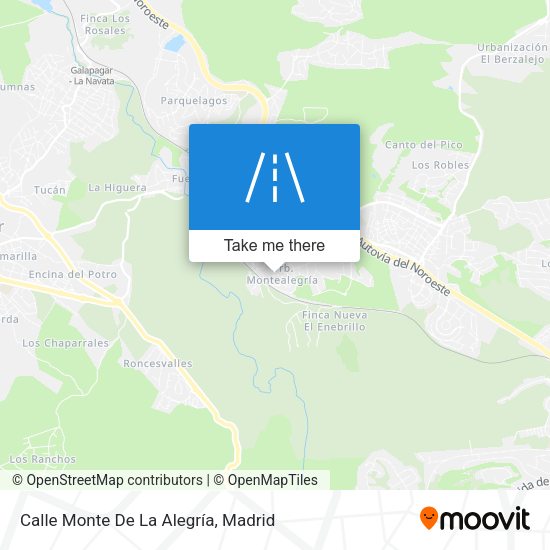 Calle Monte De La Alegría map