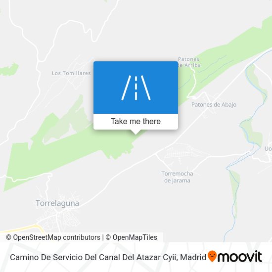 Camino De Servicio Del Canal Del Atazar Cyii map