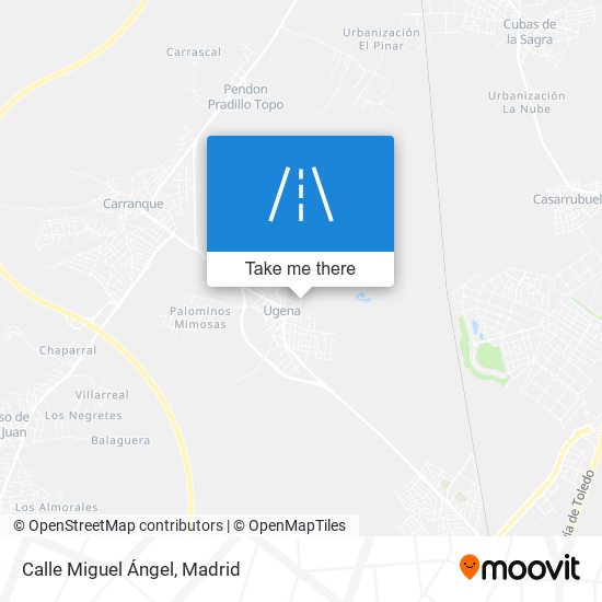 mapa Calle Miguel Ángel