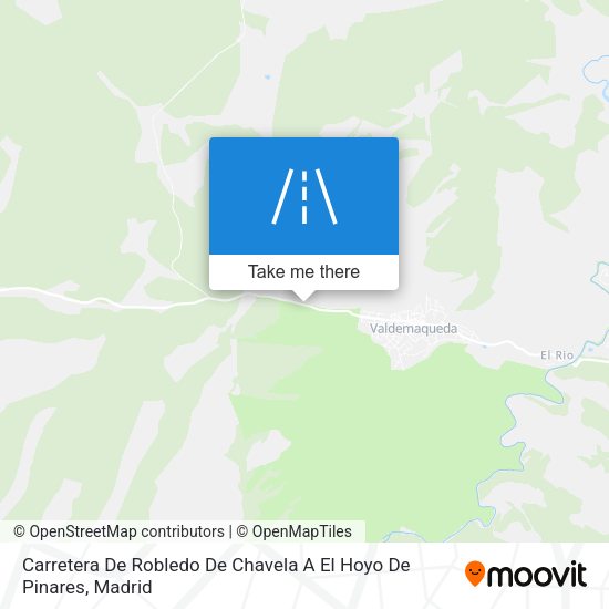 Carretera De Robledo De Chavela A El Hoyo De Pinares map