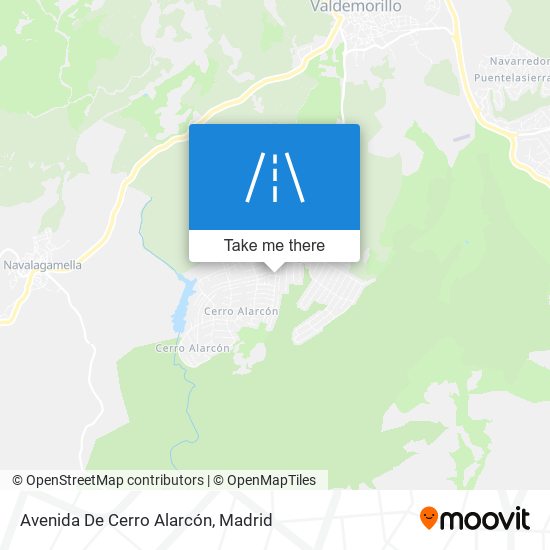 mapa Avenida De Cerro Alarcón