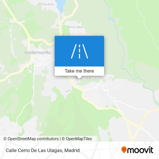 Calle Cerro De Las Ulagas map