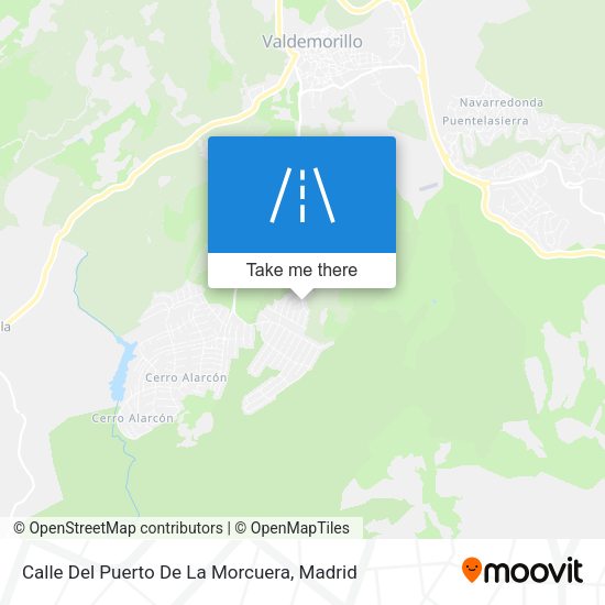 Calle Del Puerto De La Morcuera map