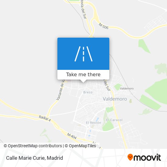 mapa Calle Marie Curie