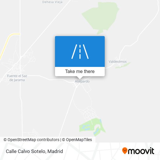 Calle Calvo Sotelo map