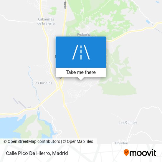 mapa Calle Pico De Hierro