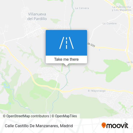 Calle Castillo De Manzanares map