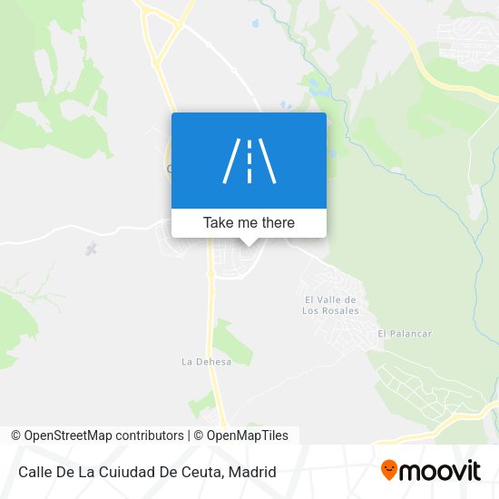 Calle De La Cuiudad De Ceuta map
